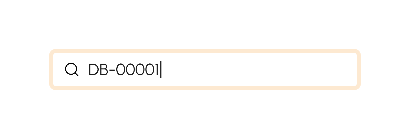 Searching items using the Disbursement Number