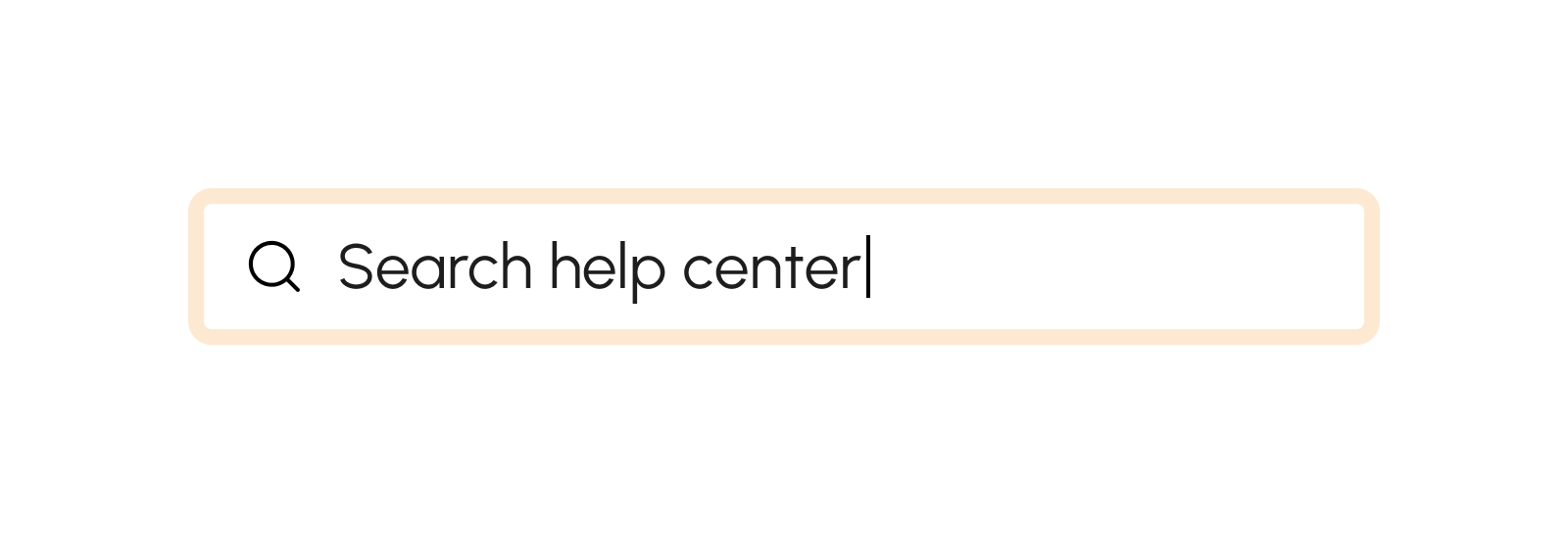 Help Center search