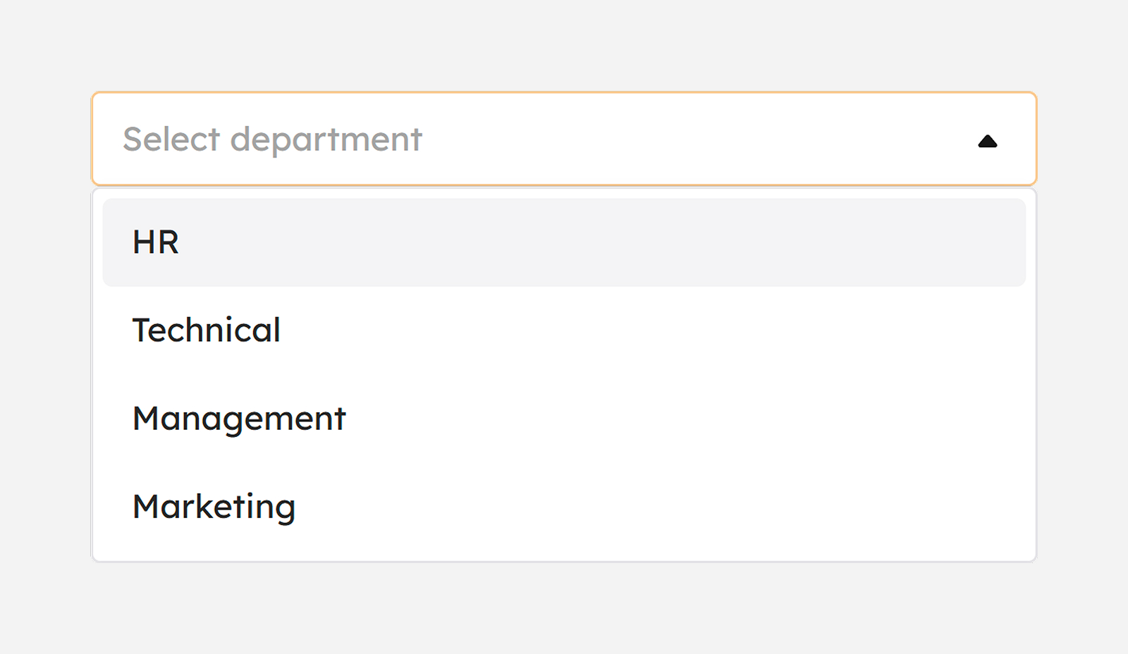 Filter by department