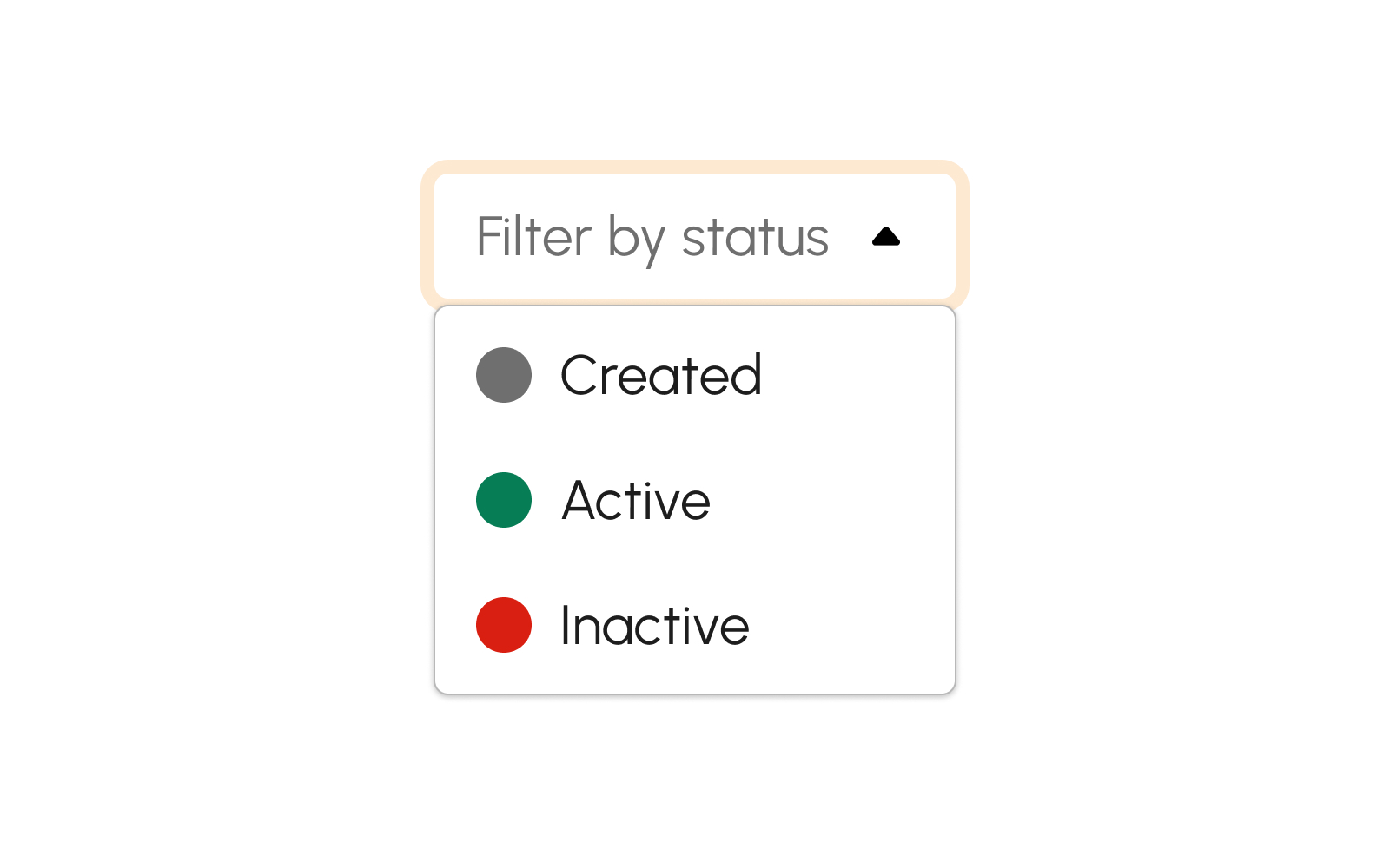 Filtering Holidays by Status