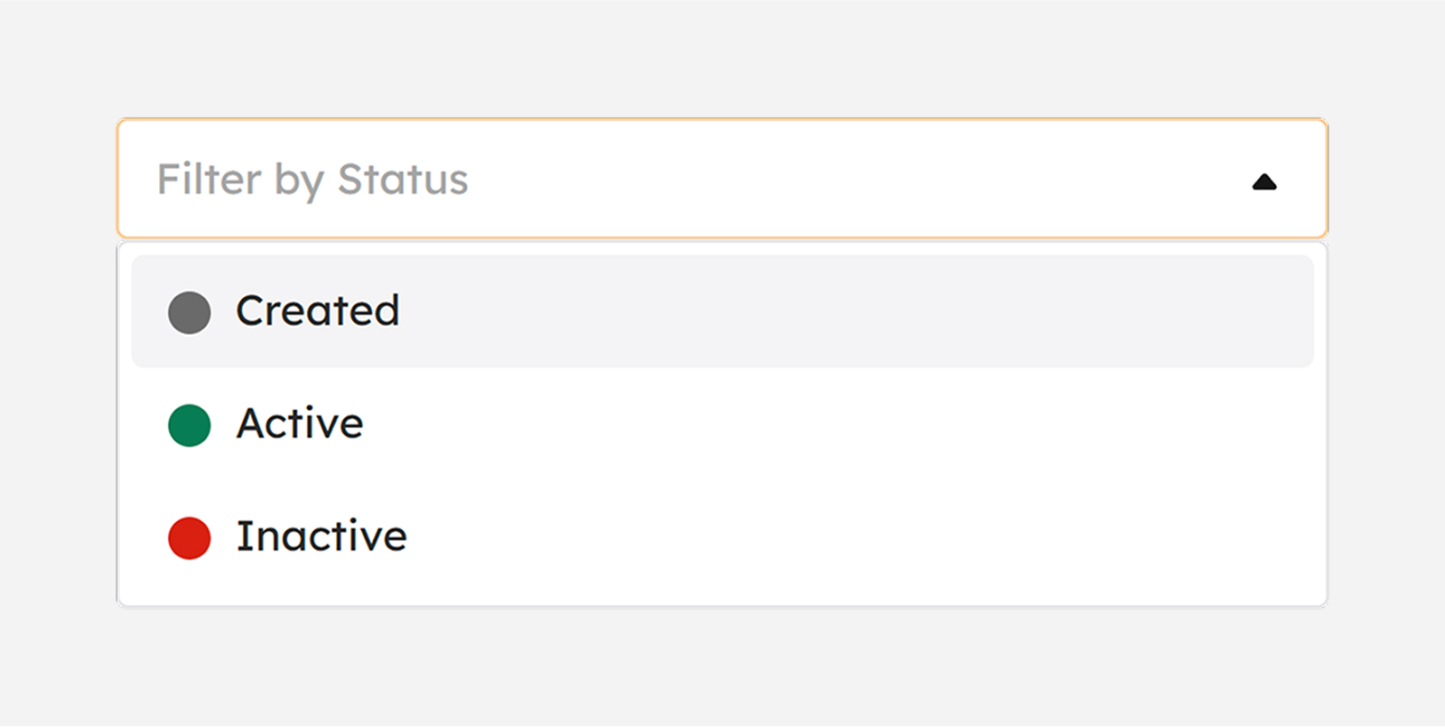 Filtering Holidays by Status