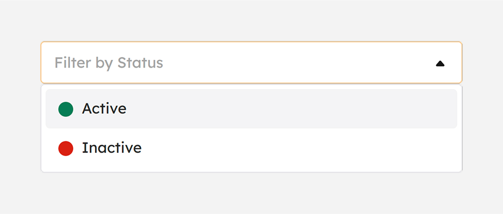 Leave Types filter by status