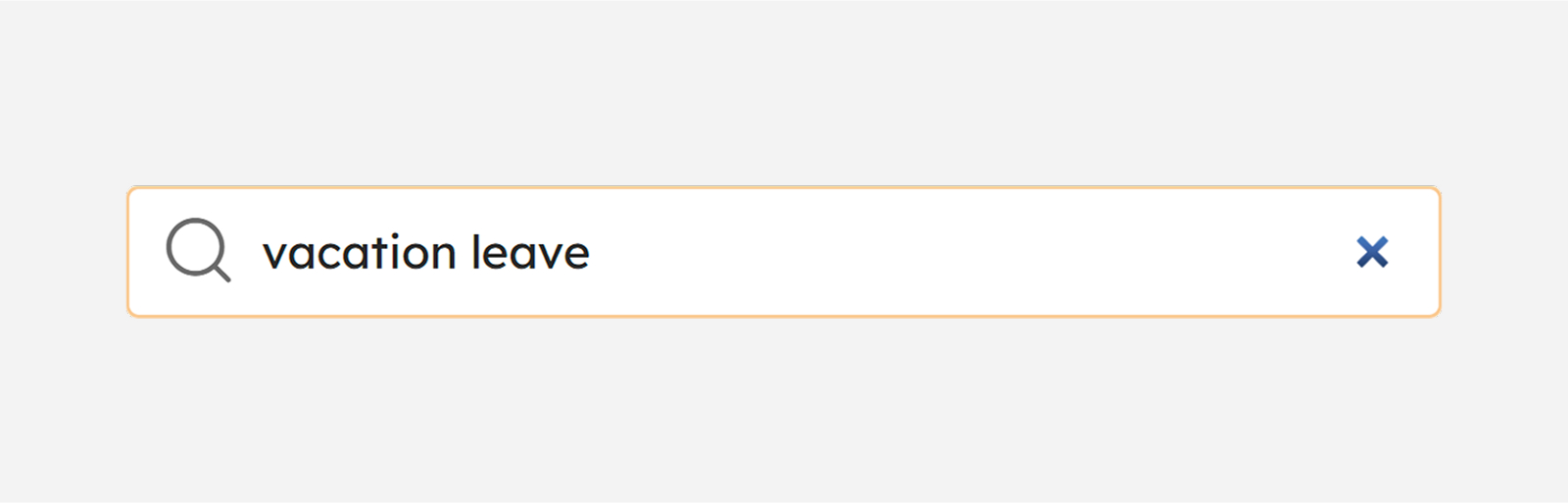 Leave Type search