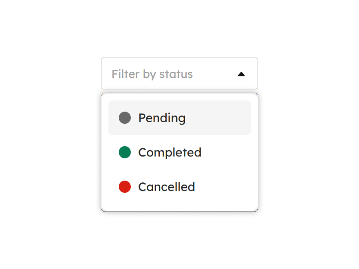 Filter Payroll Adjustments by status