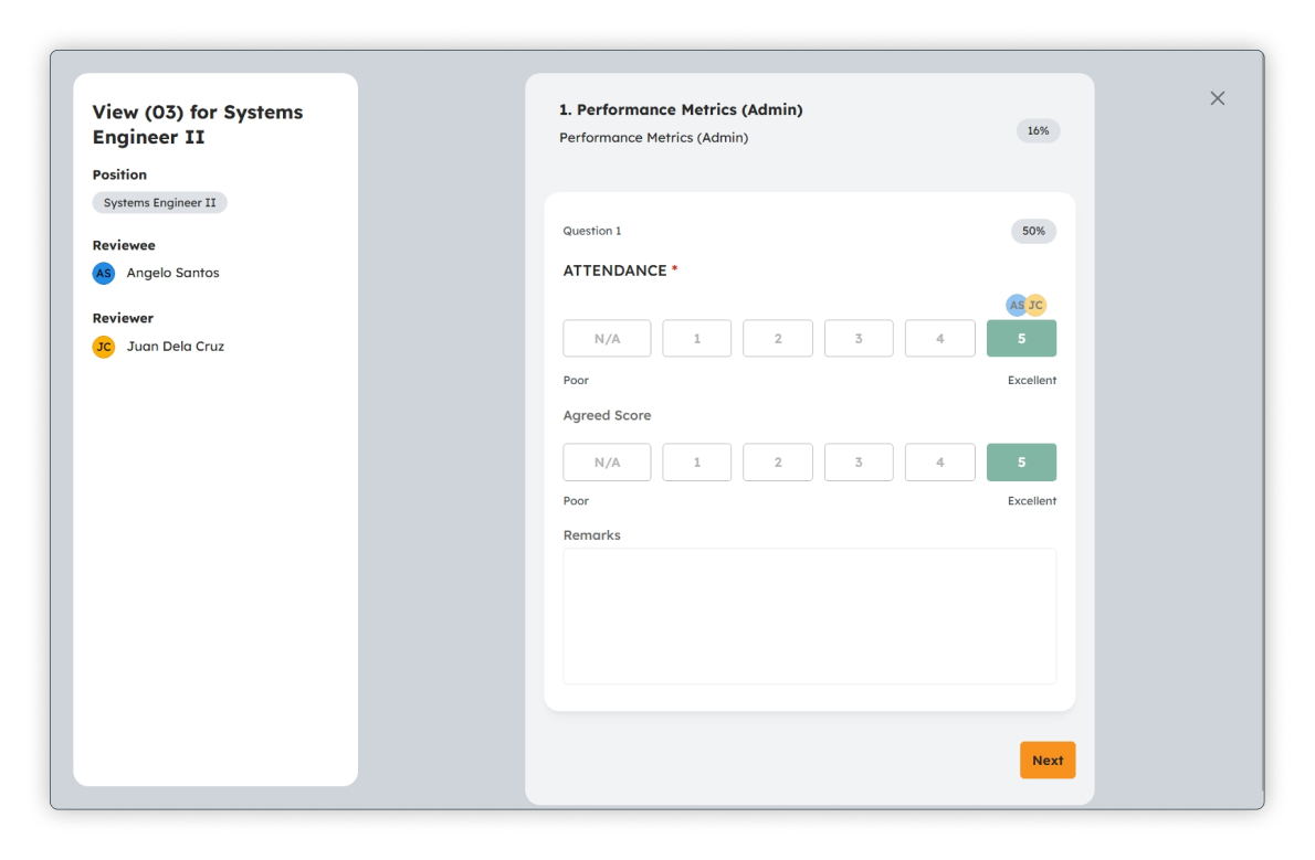 View Review page