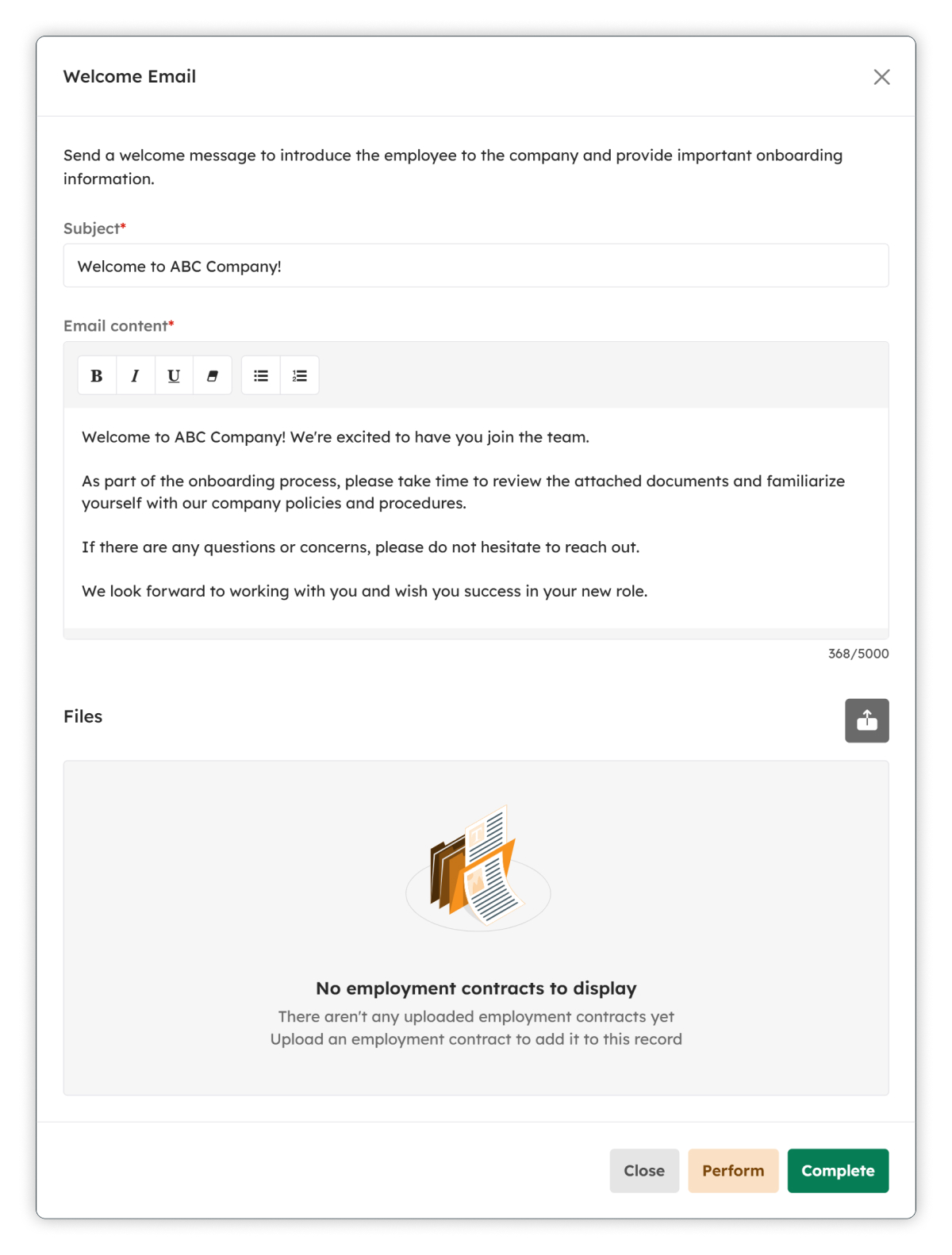 Added Optional Email modal