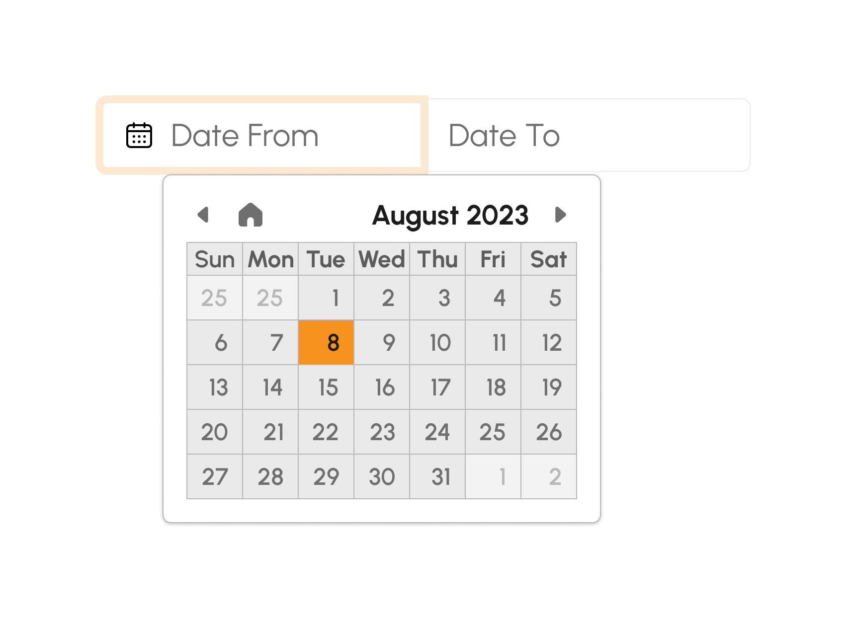 Filter by Date Range