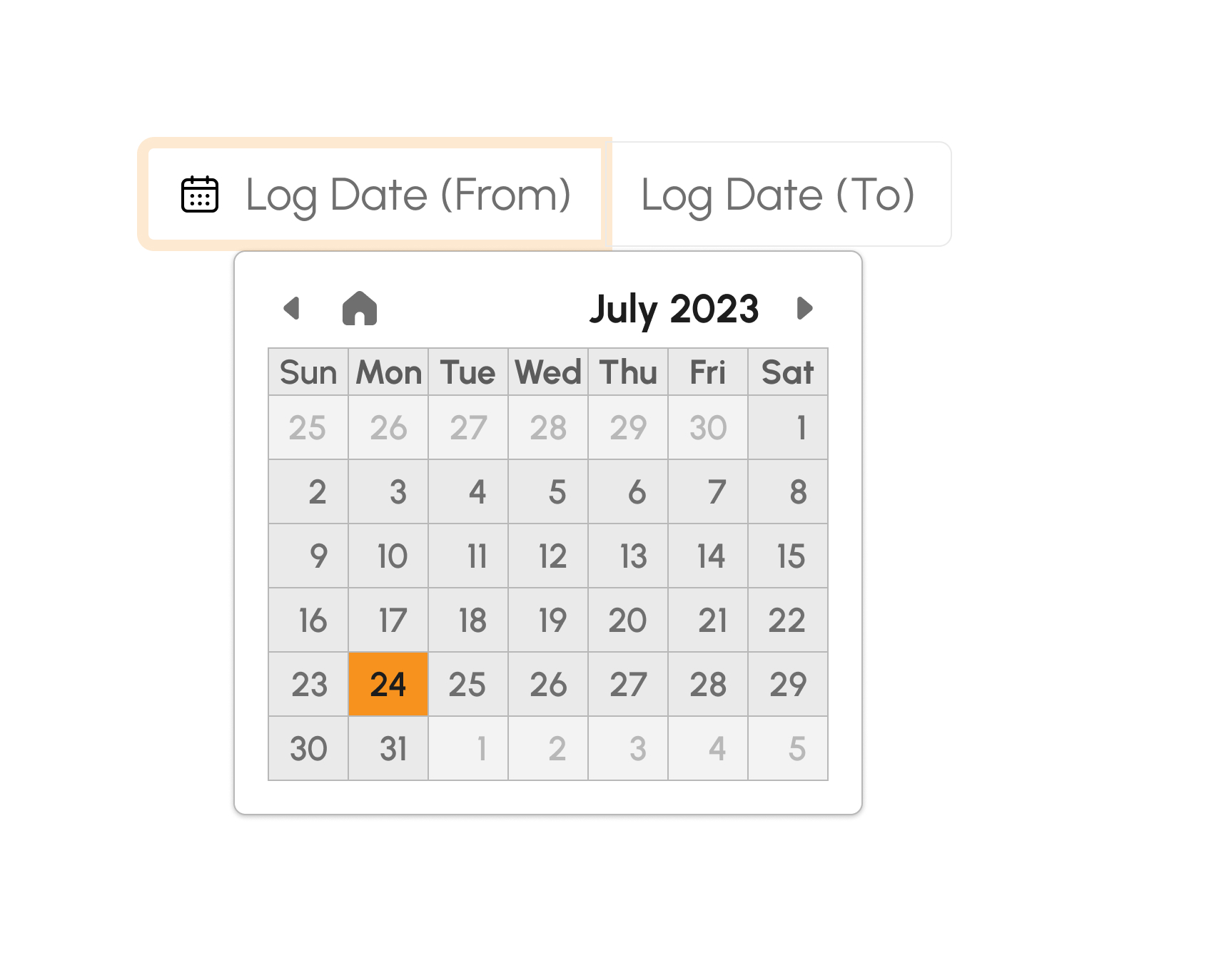 Filter by Date Range