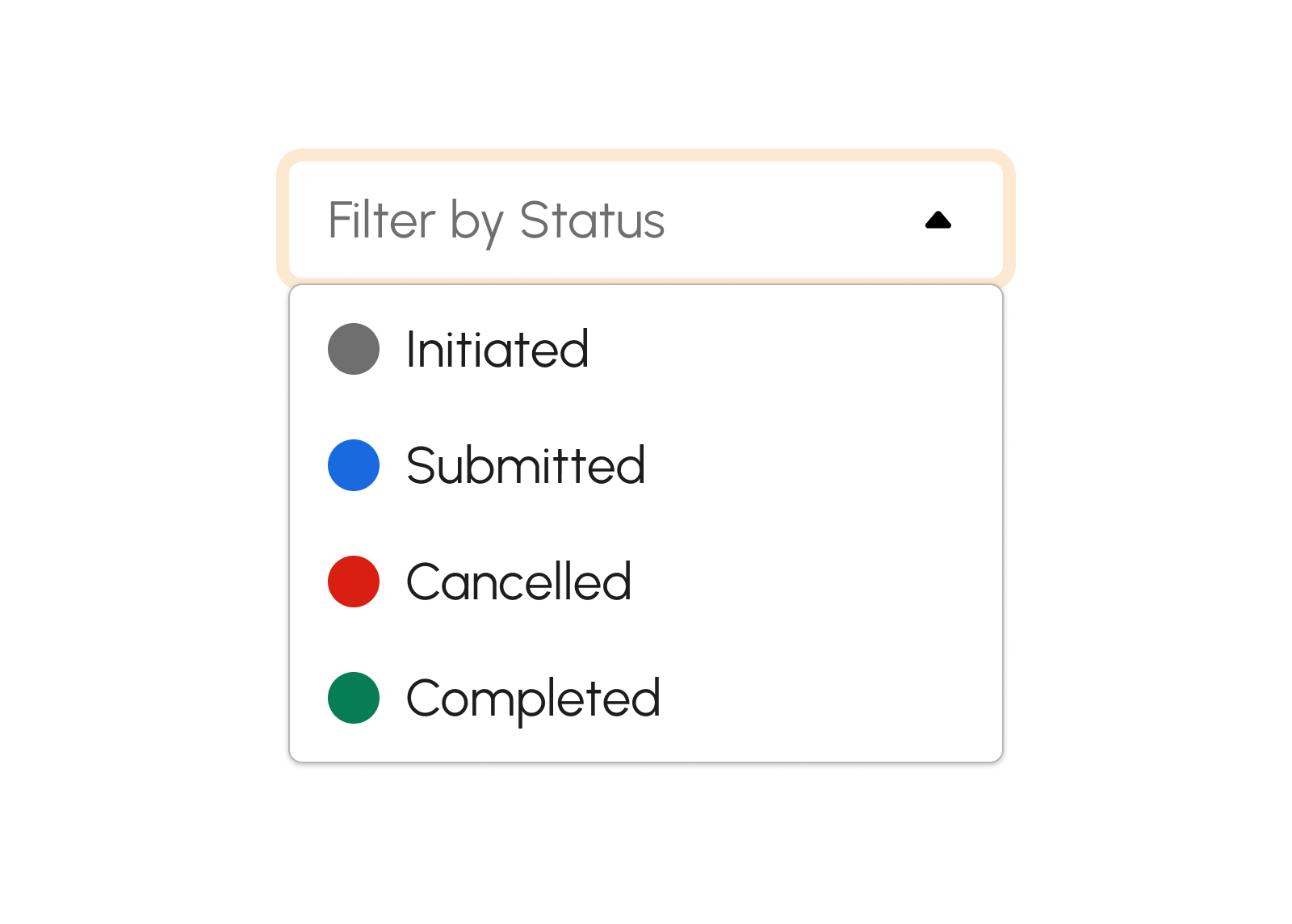 Filter Cycle Counts by Status