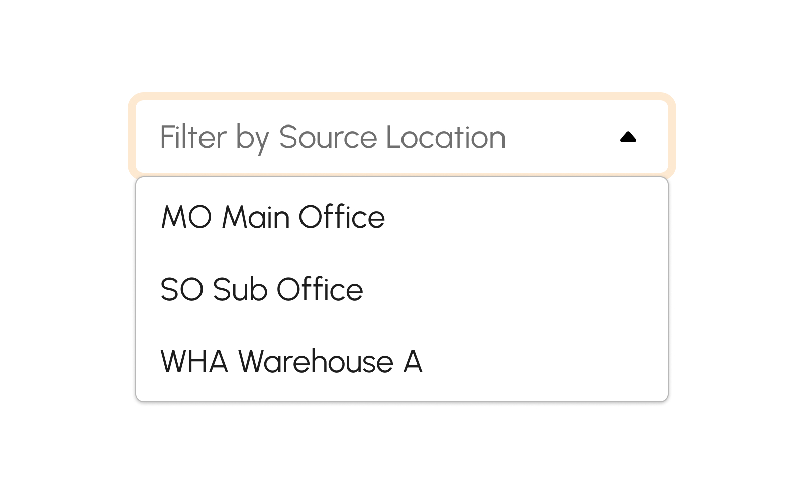 Filter by Source Location