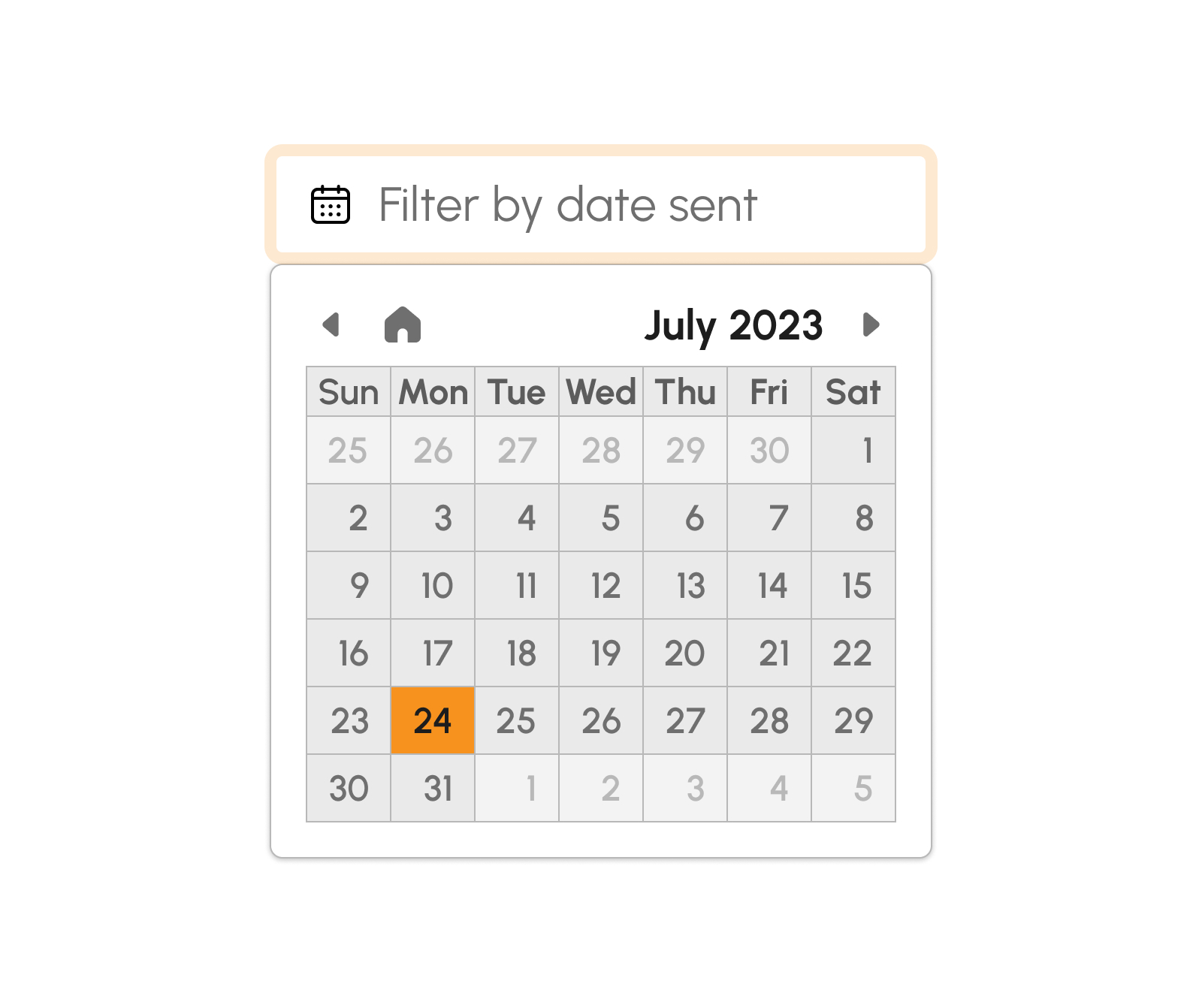 Filtering by Date Sent